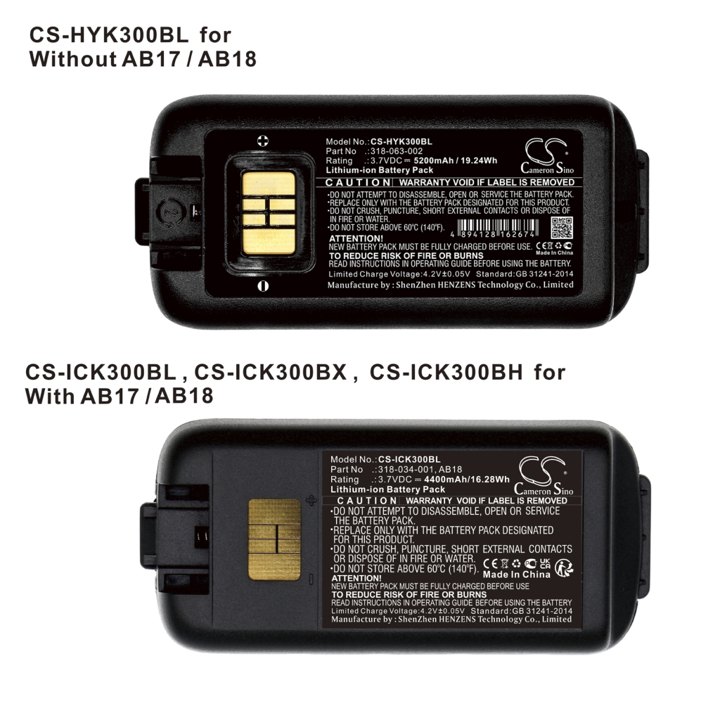 BarCode, Scanner Battery Honeywell CS-HYK300BL