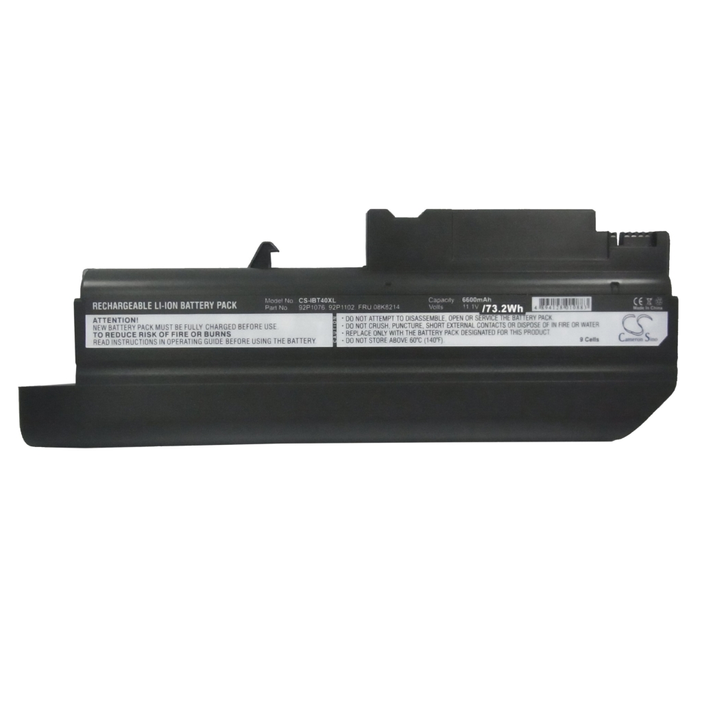 Batterie pour ordinateur portable IBM CS-IBT40XL