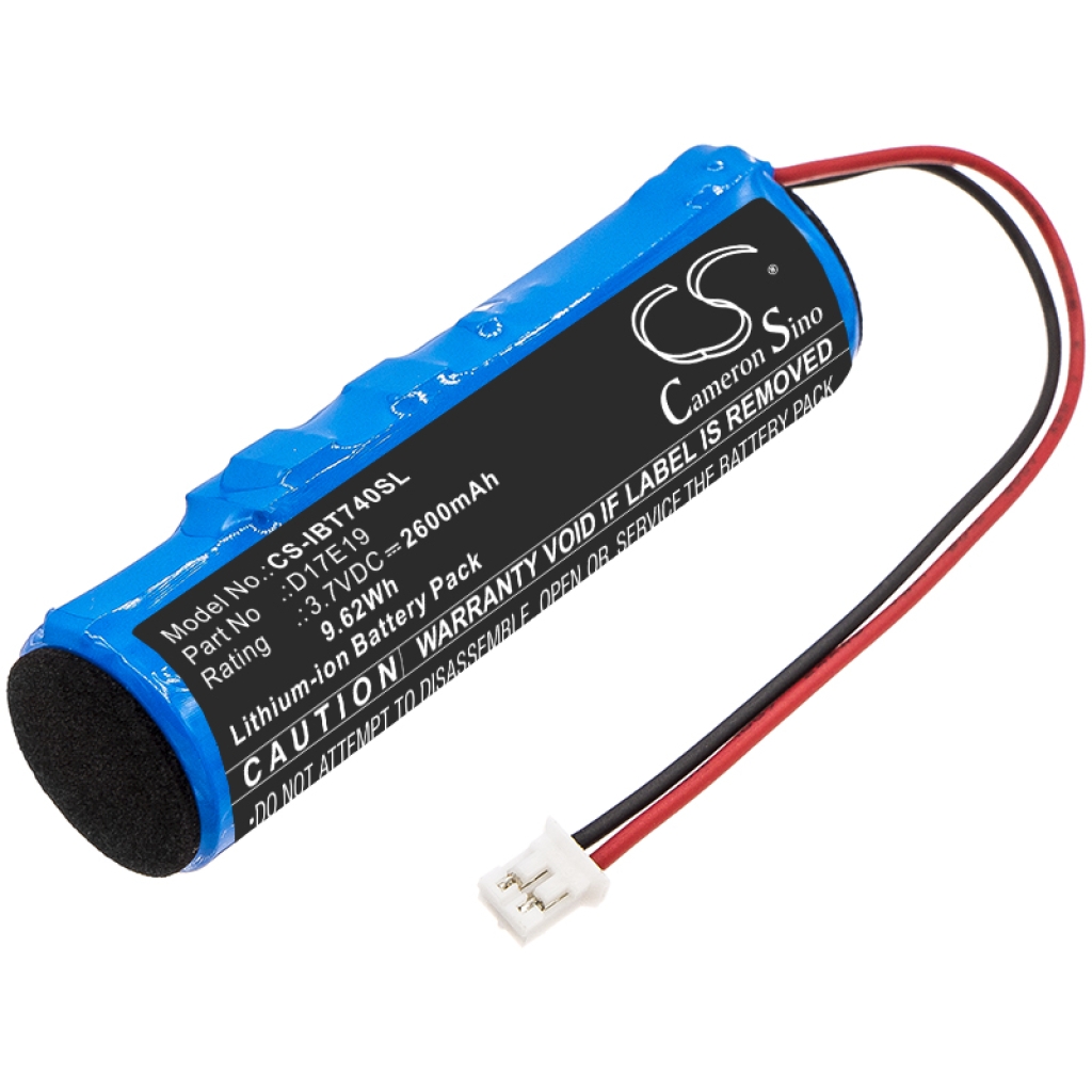 Compatible battery replacement for Ihome D17E19