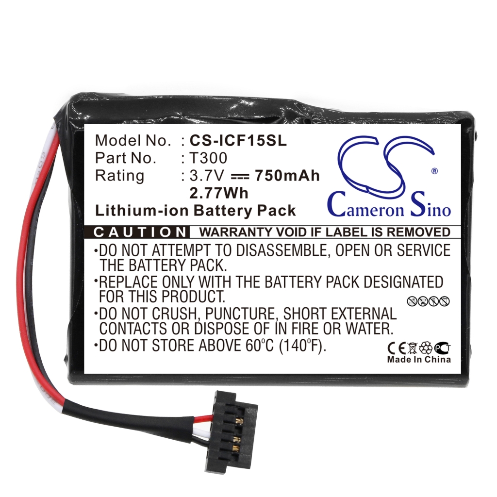 Compatible battery replacement for NAVMAN T300