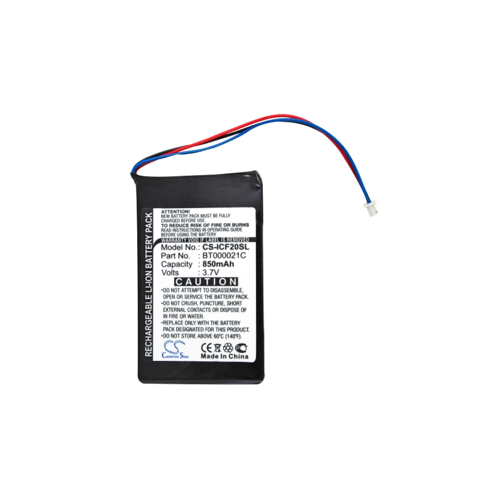 Compatible battery replacement for NAVMAN BT000021C