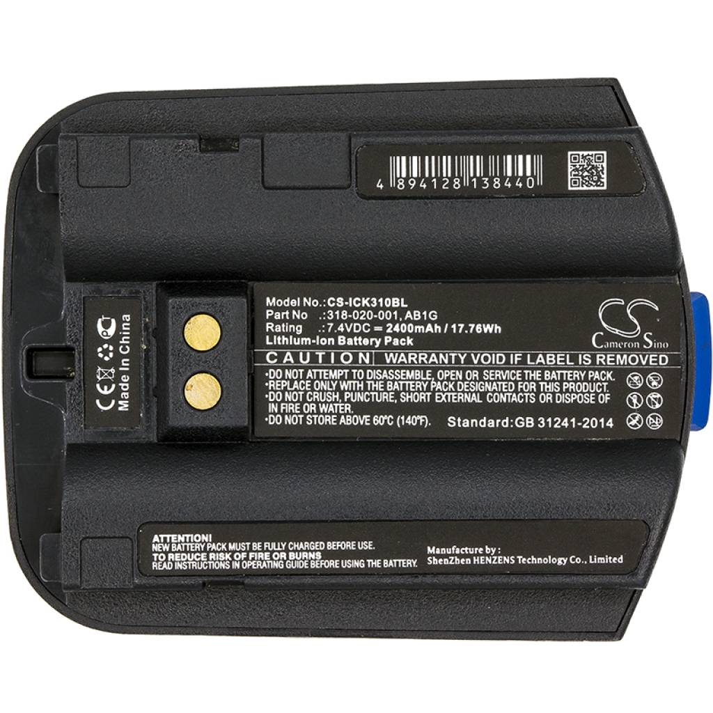 BarCode, Scanner Battery Intermec CS-ICK310BL