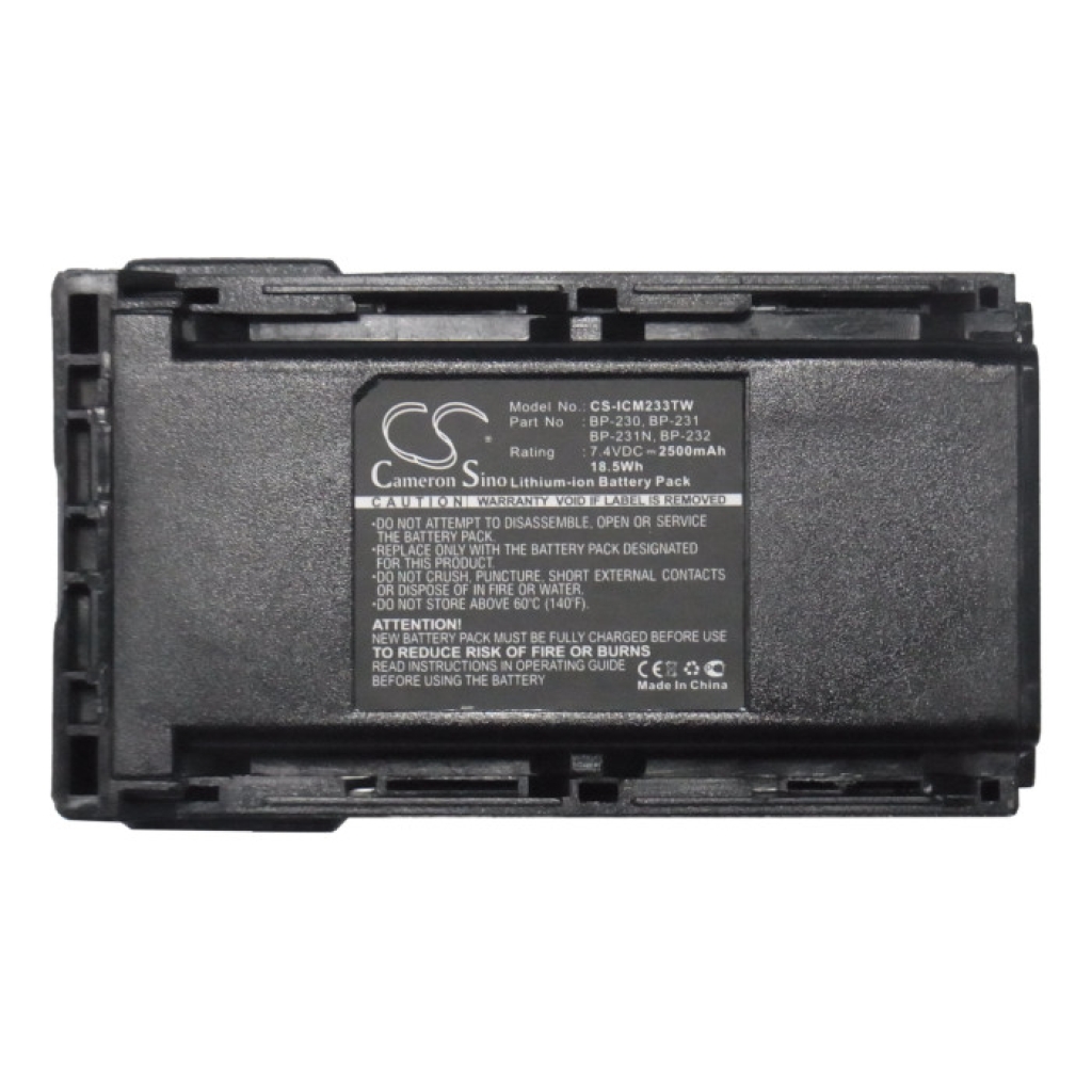 Batterie radio bidirectionnelle Icom CS-ICM233TW