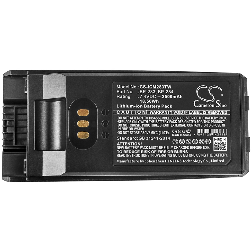 Batterie radio bidirectionnelle Icom CS-ICM283TW