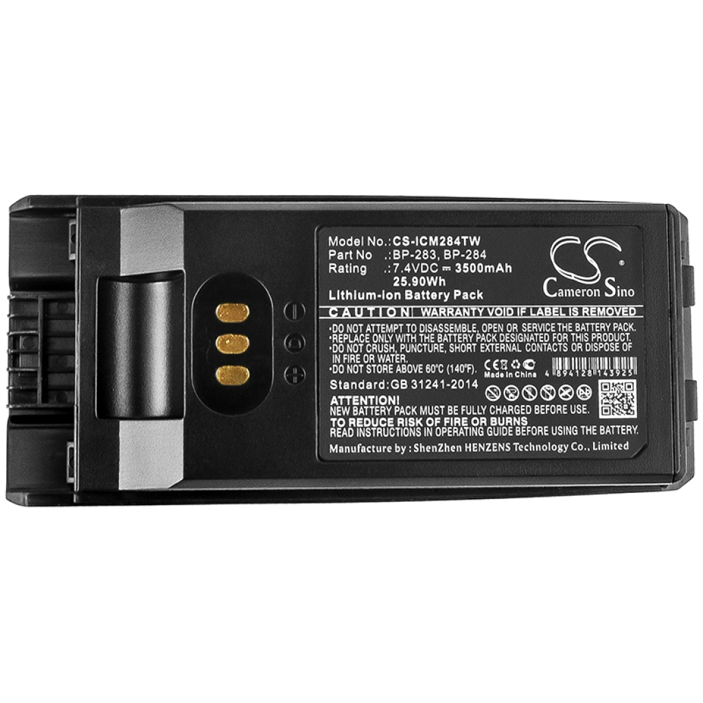 Batterie radio bidirectionnelle Icom CS-ICM284TW