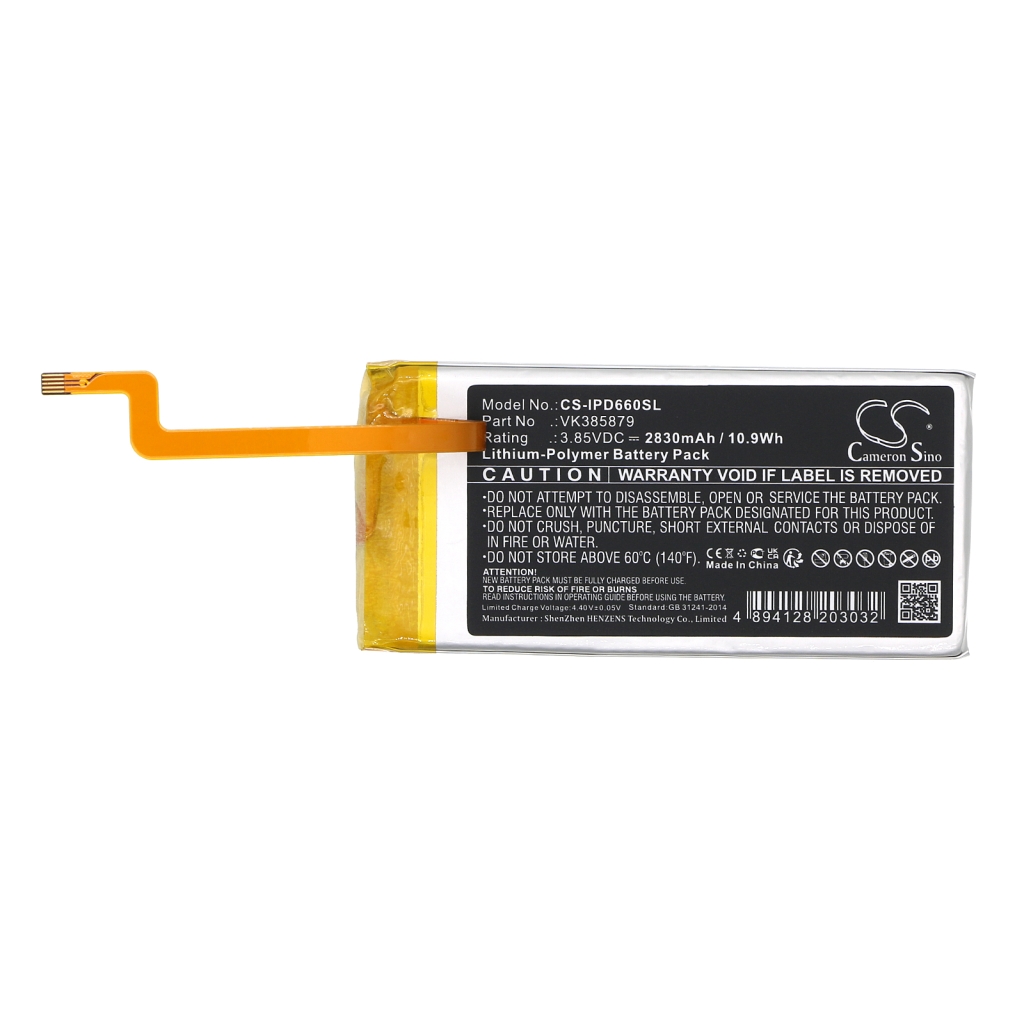 MP3, MP4, PMP Battery Apple CS-IPD660SL