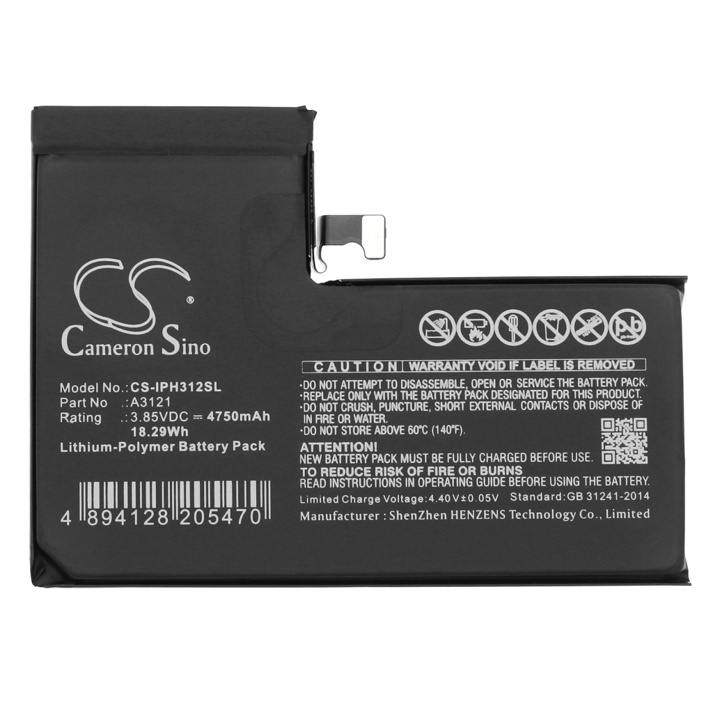 Compatible battery replacement for Apple A3121