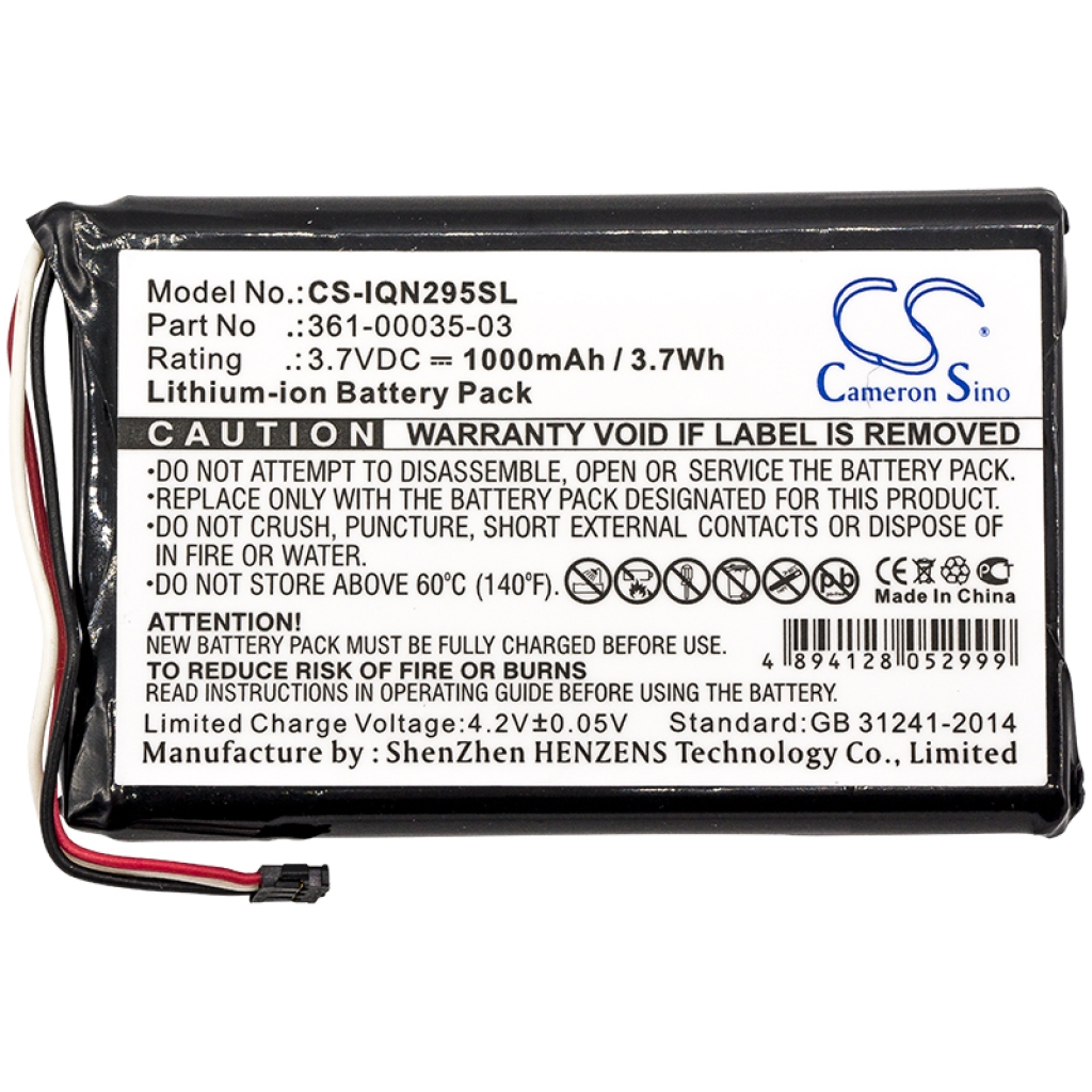 GPS, Navigator Battery Garmin CS-IQN295SL