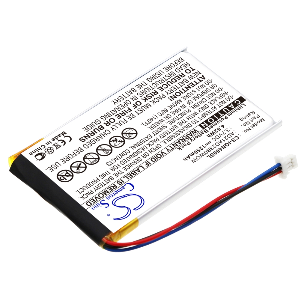 Compatible battery replacement for Garmin AD21AD23B0WOW