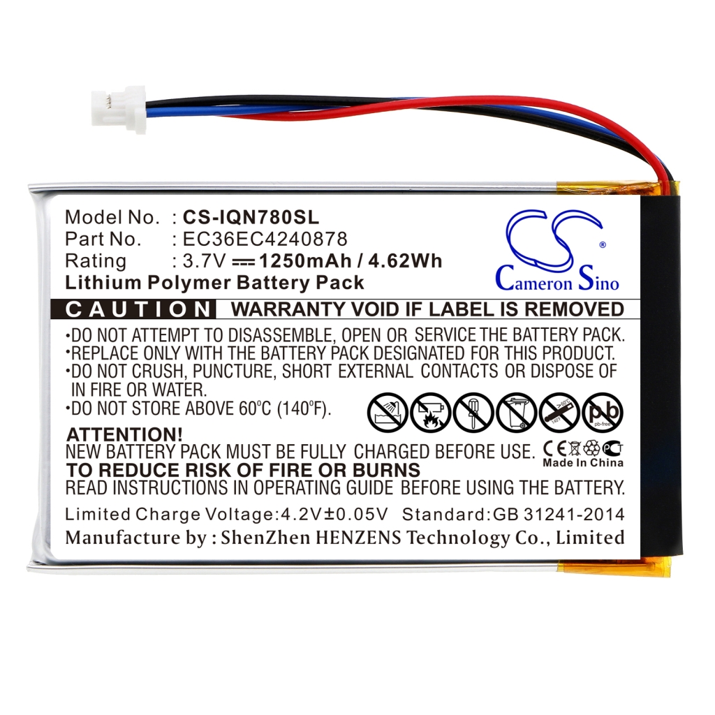 Compatible battery replacement for Garmin EC36EC4240878