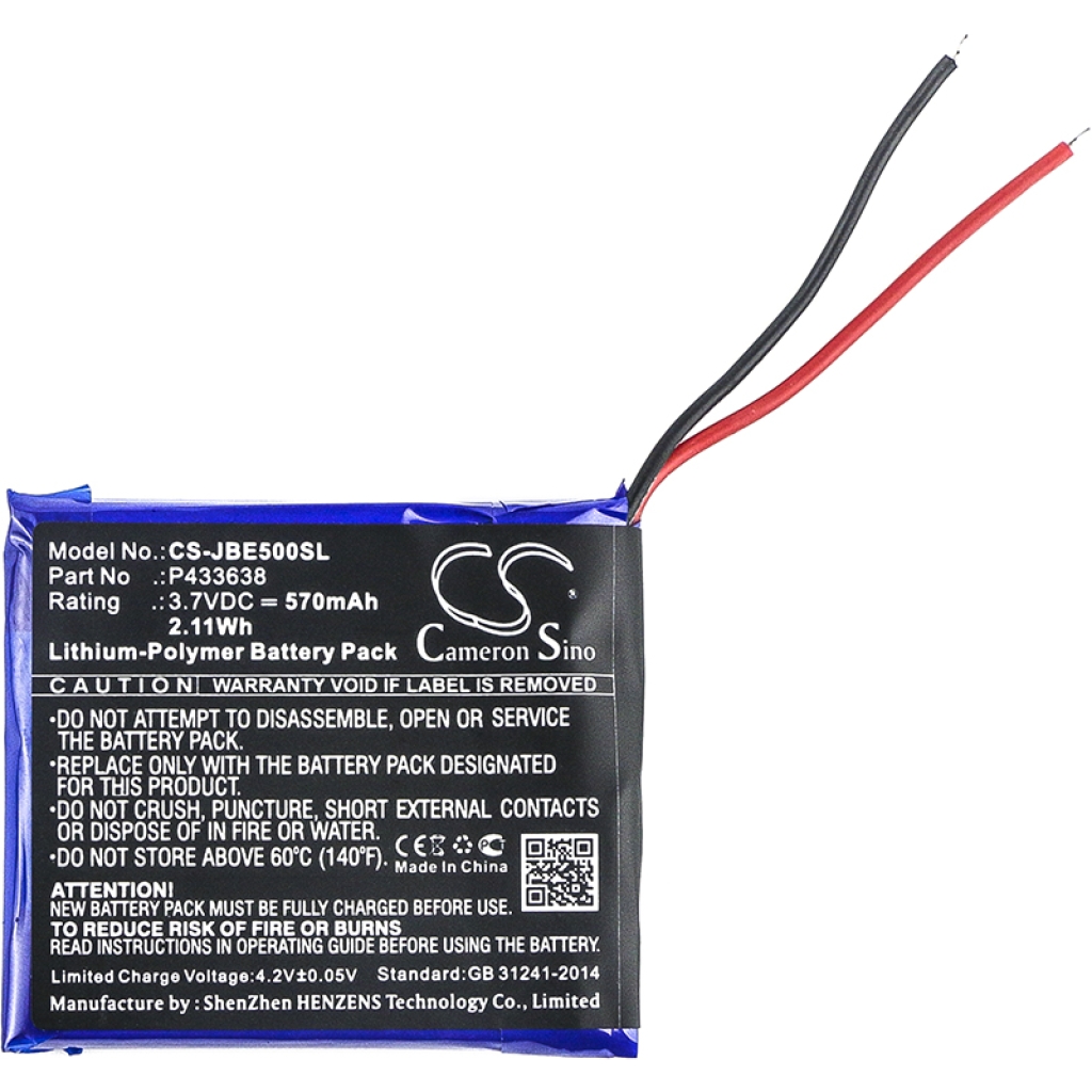 Compatible battery replacement for Jbl P433638