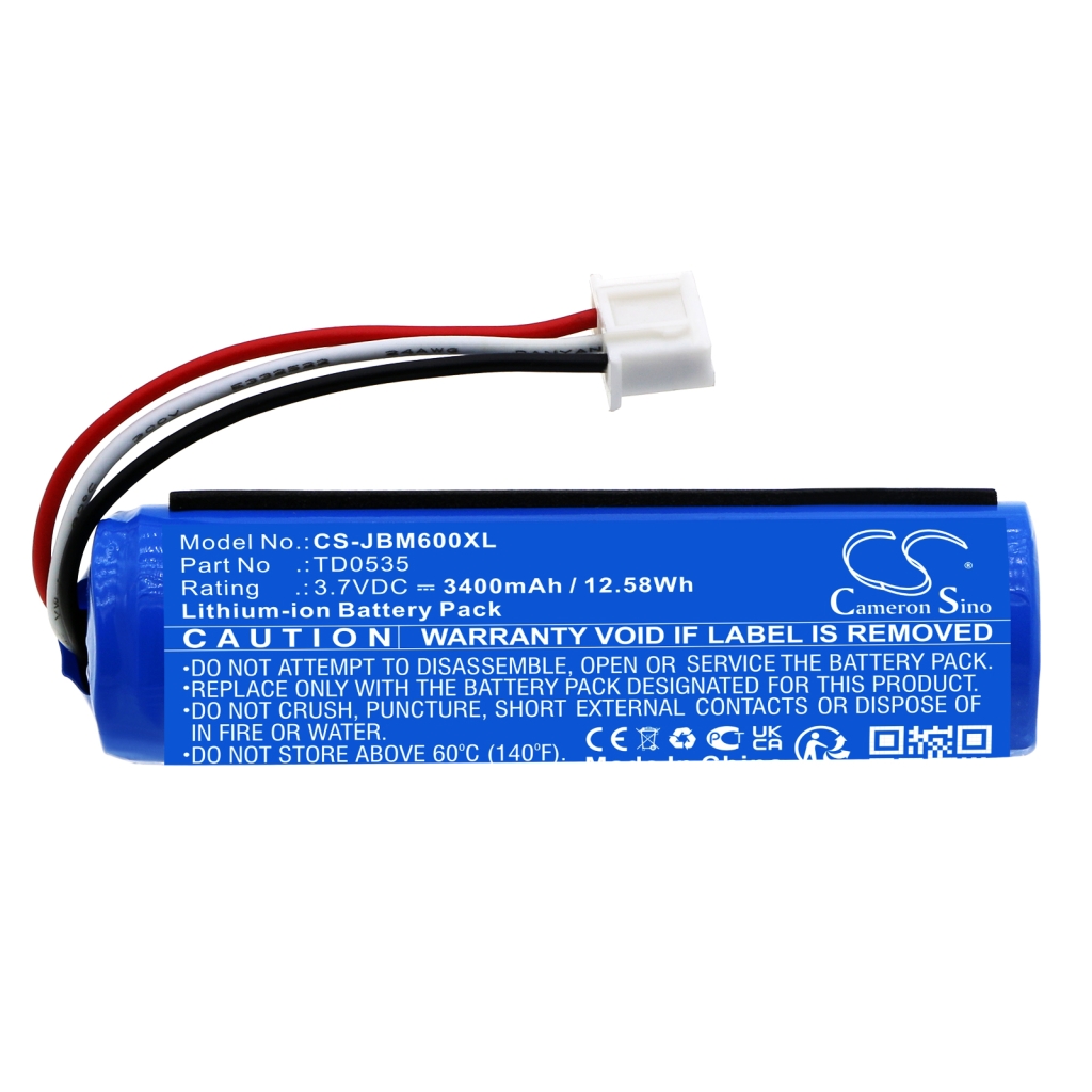 Compatible battery replacement for Jbl TD0535