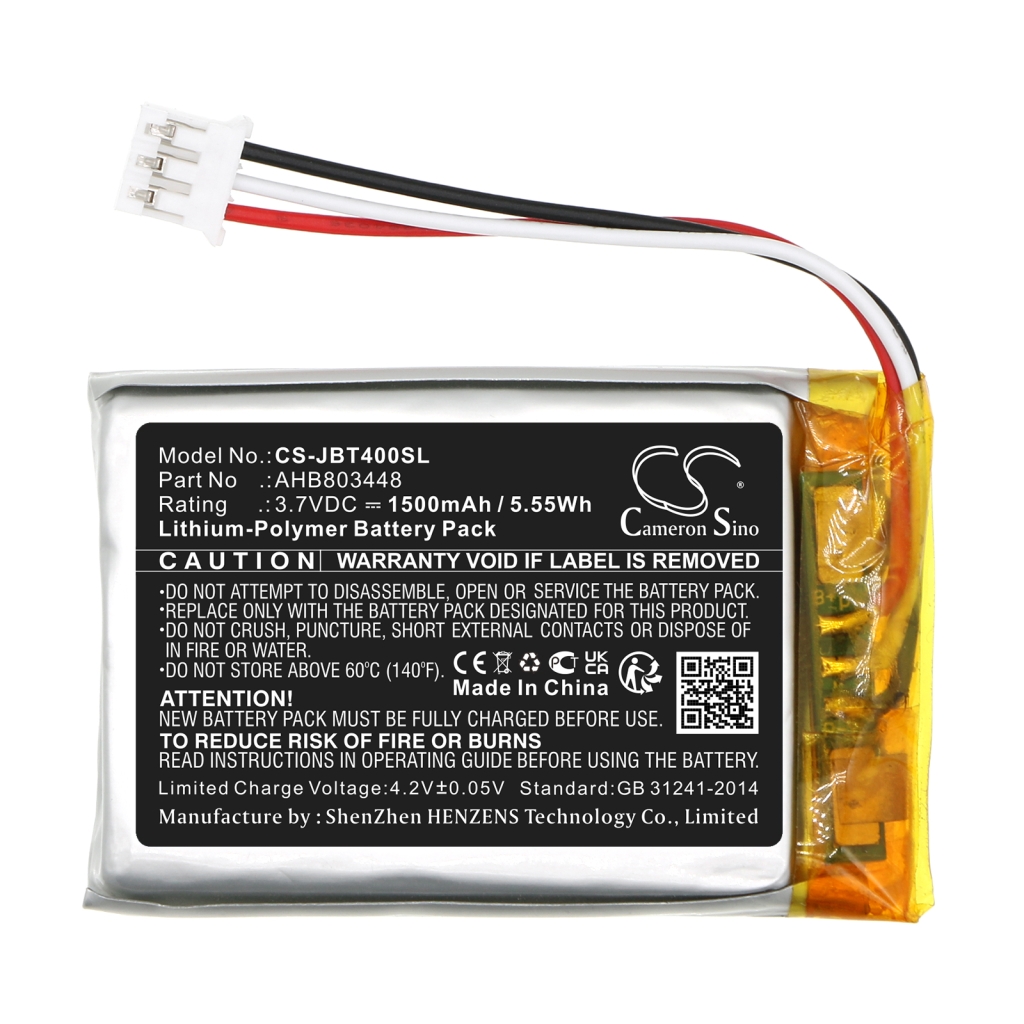 Compatible battery replacement for Jbl AHB803448