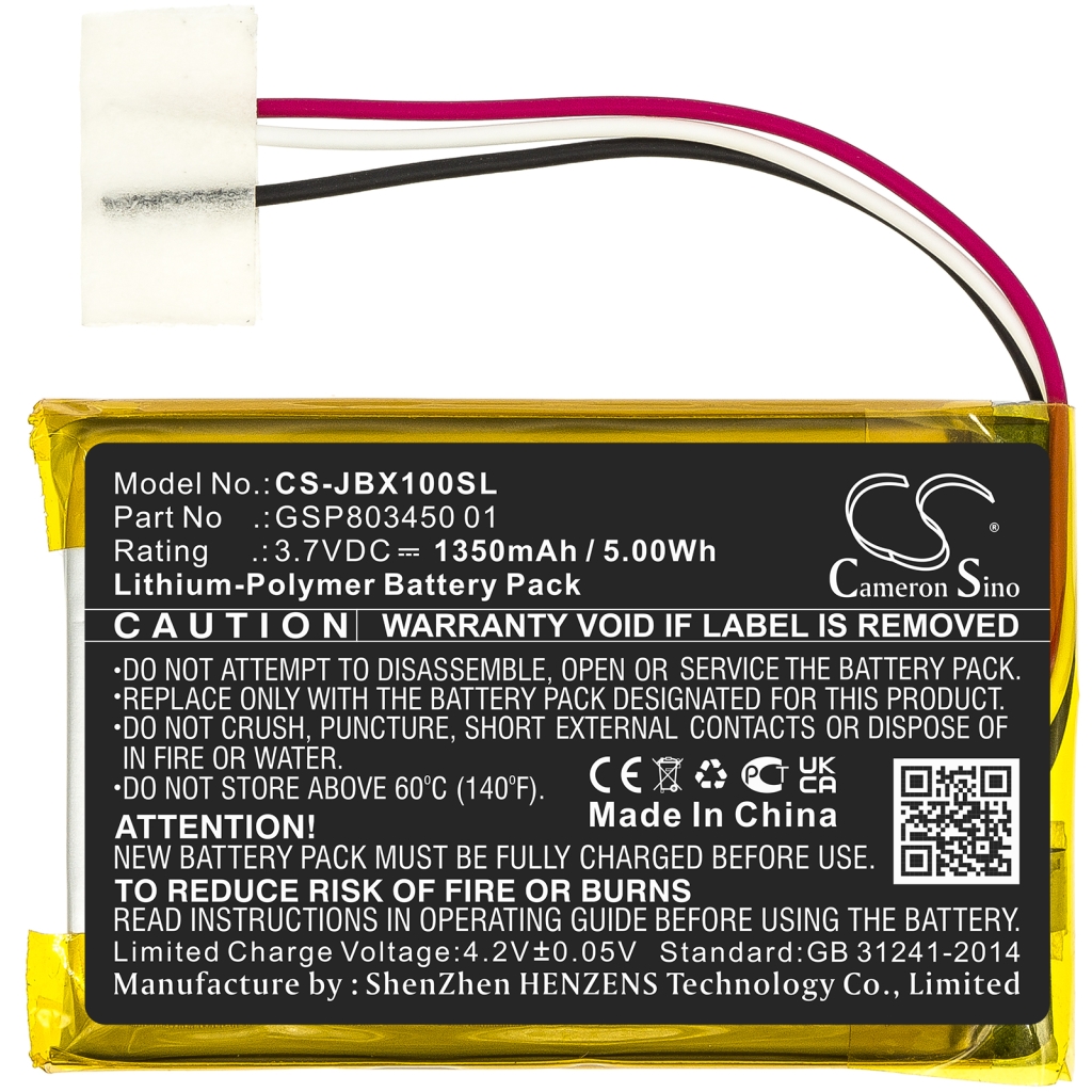 Compatible battery replacement for Jbl GSP803450 01