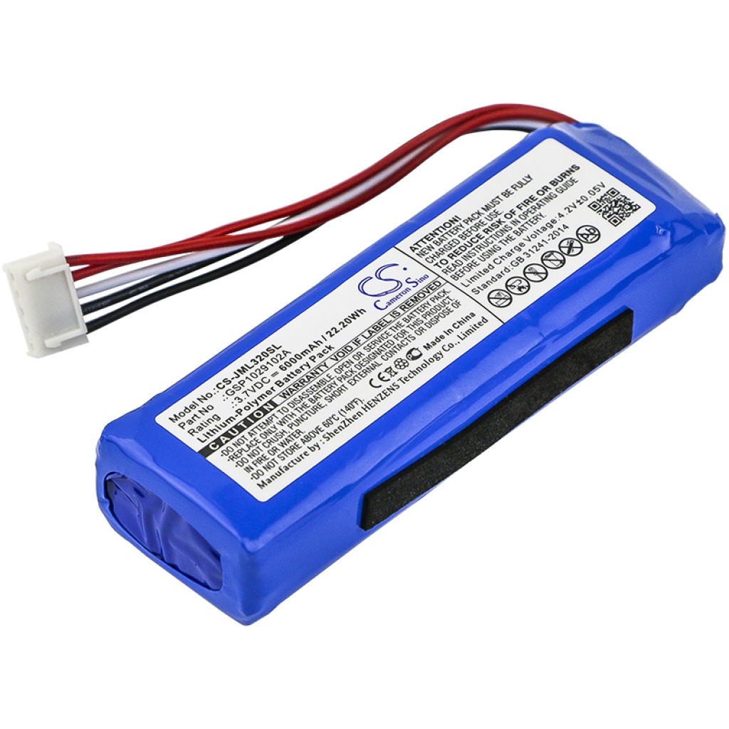 Compatible battery replacement for Jbl GSP1029102A