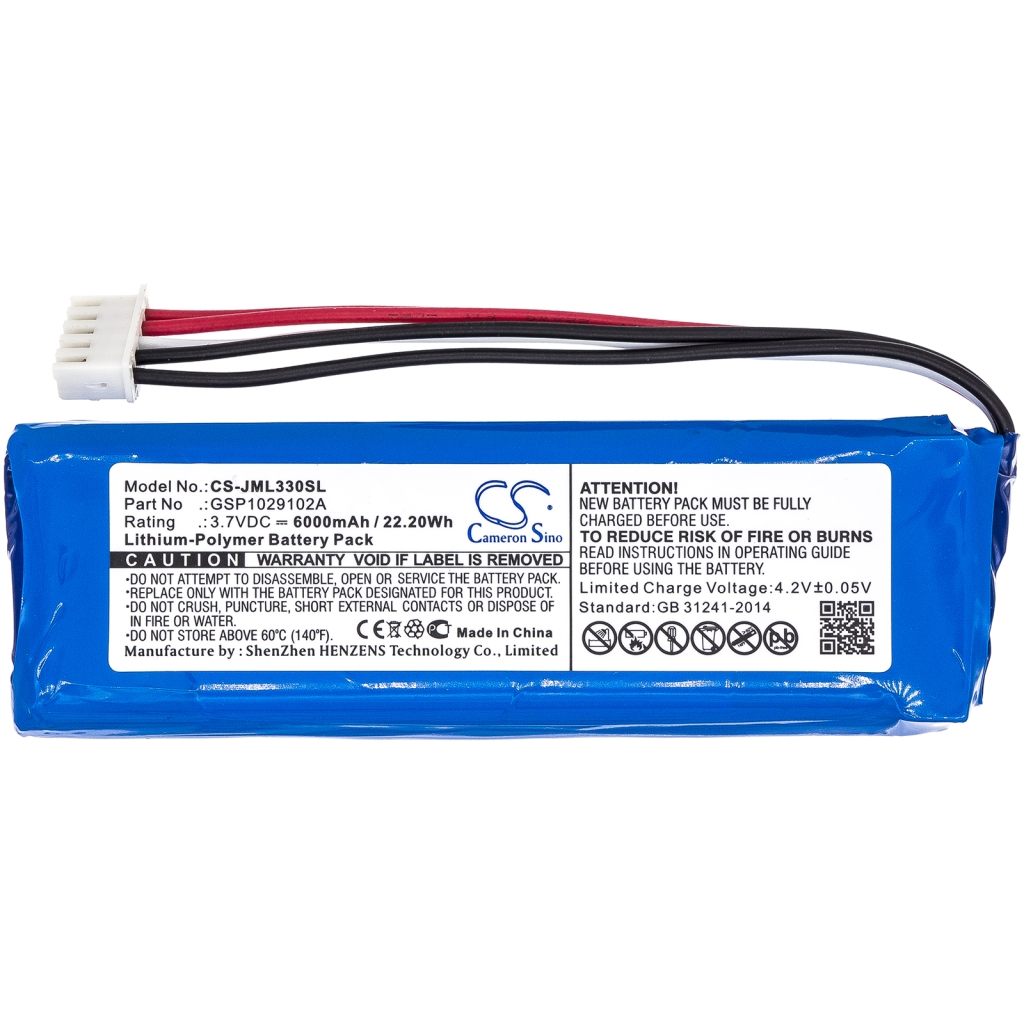 Compatible battery replacement for Jbl GSP1029102A