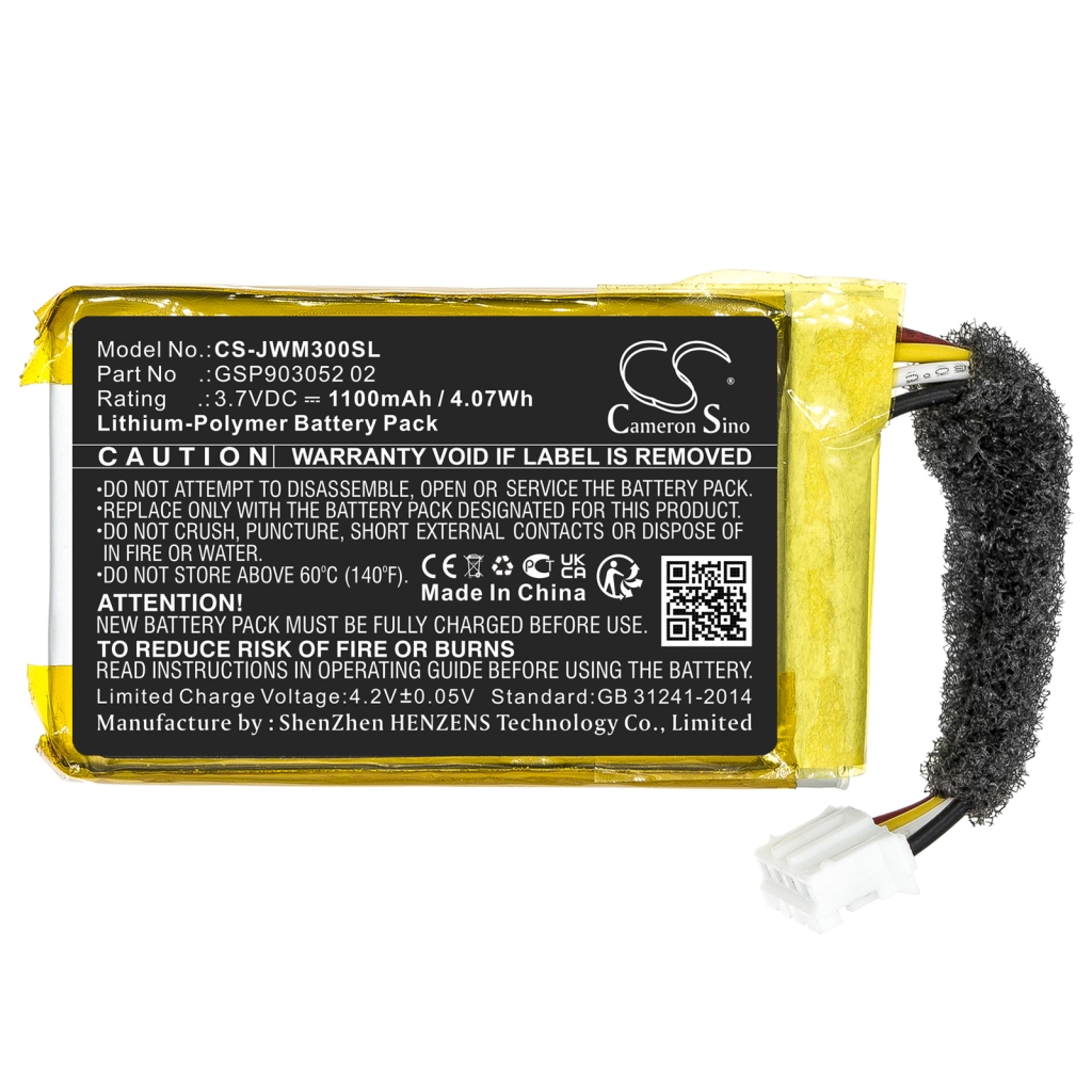 Compatible battery replacement for Jbl GSP903052 02