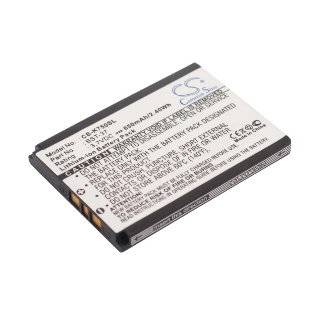 Mobile Phone Battery Sony Ericsson CS-K750SL