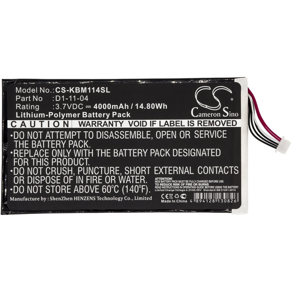 Ebook, eReader Batterie Kobo CS-KBM114SL