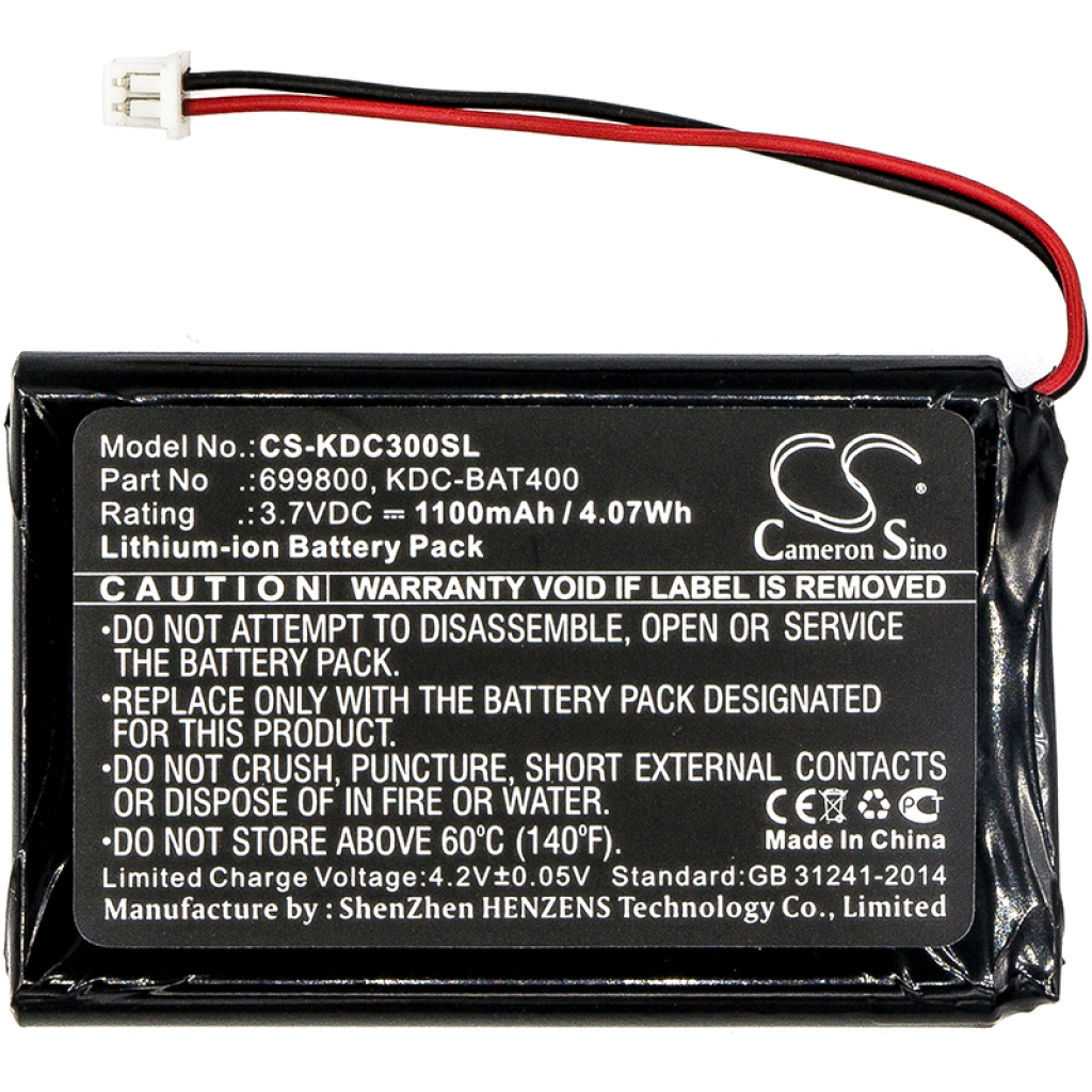 Code à barres, Scanner Batterie du scanner Koamtac CS-KDC300SL