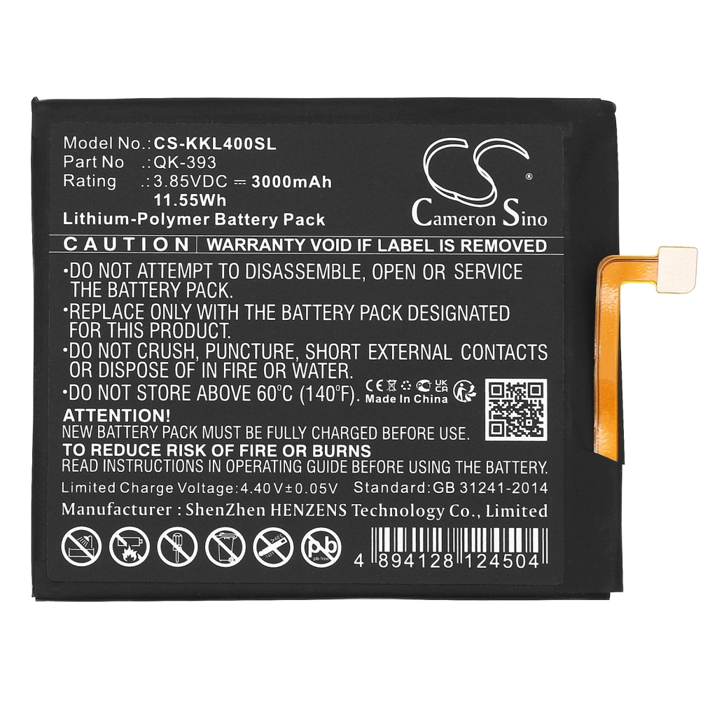 Mobile Phone Battery 360 CS-KKL400SL