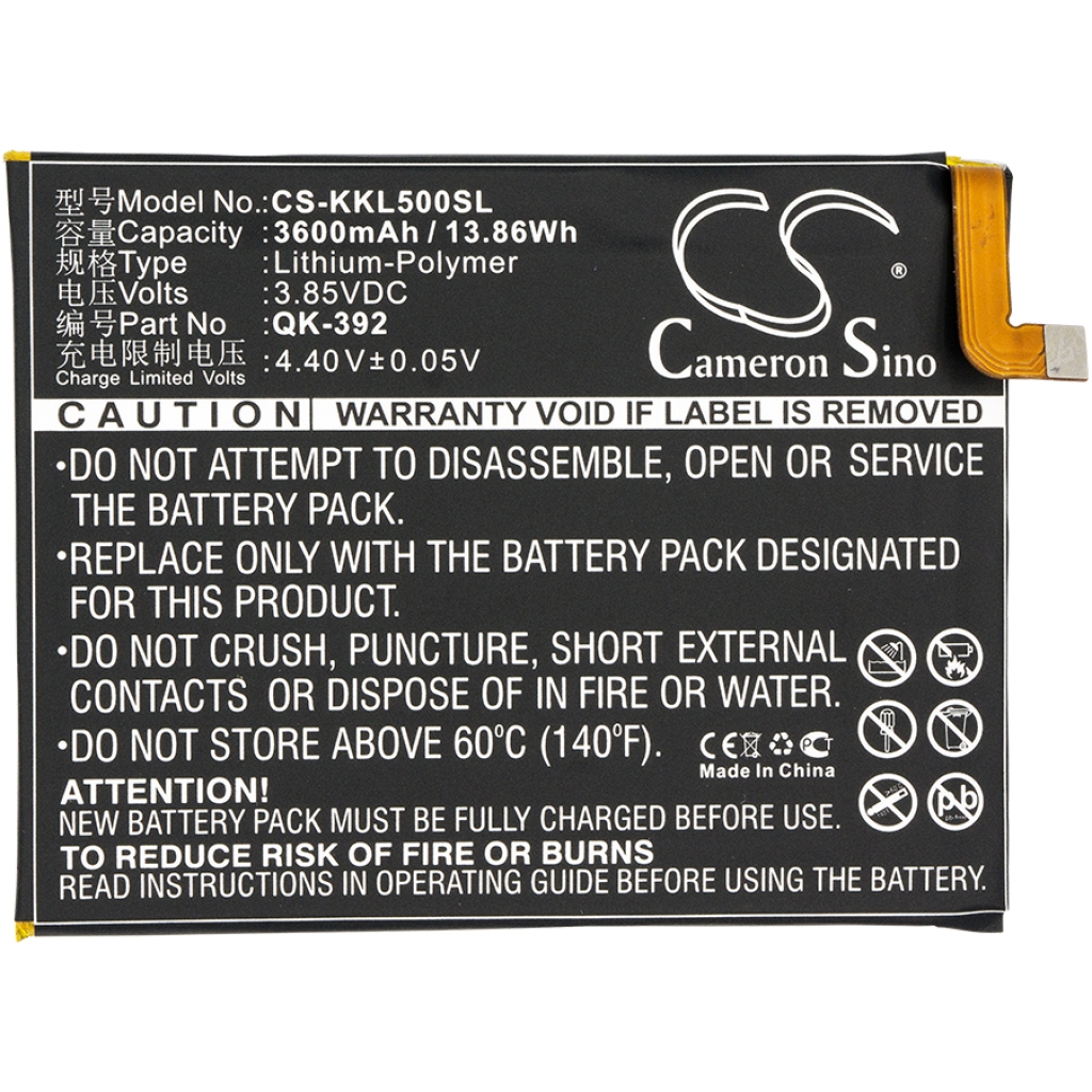 Mobile Phone Battery Qihoo CS-KKL500SL