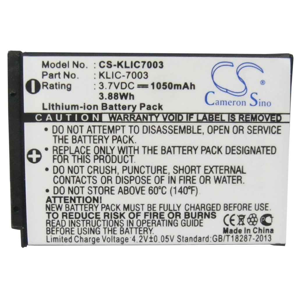 Battery Replaces KLIC-7003