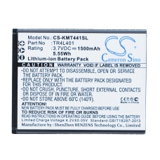 Compatible battery replacement for Kazam TR4L40,TR4L401