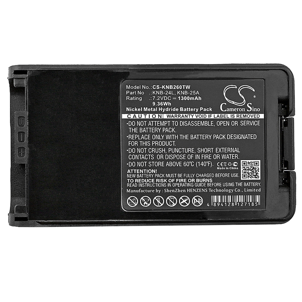 Batterie radio bidirectionnelle Kenwood CS-KNB260TW