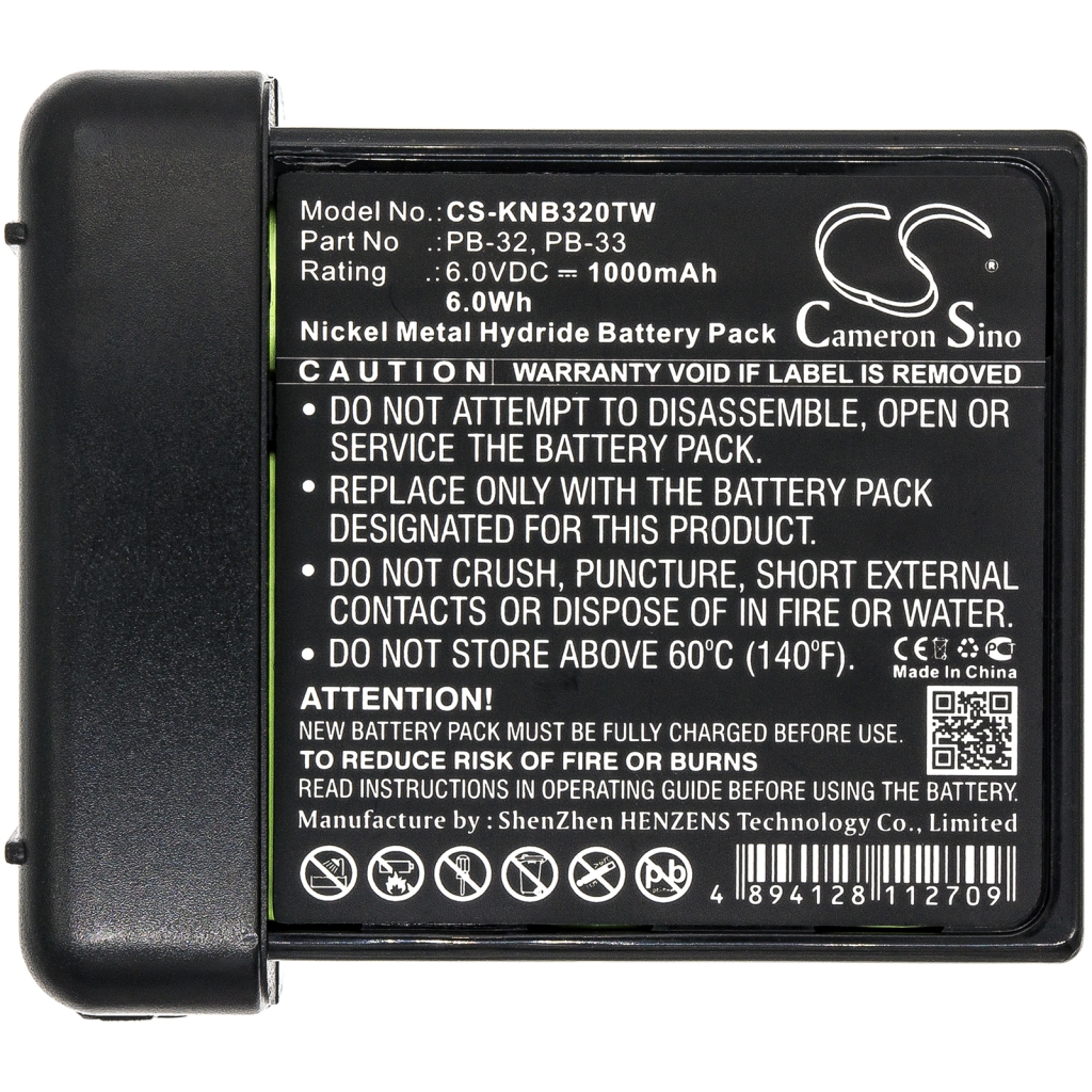 Batterie radio bidirectionnelle Kenwood CS-KNB320TW