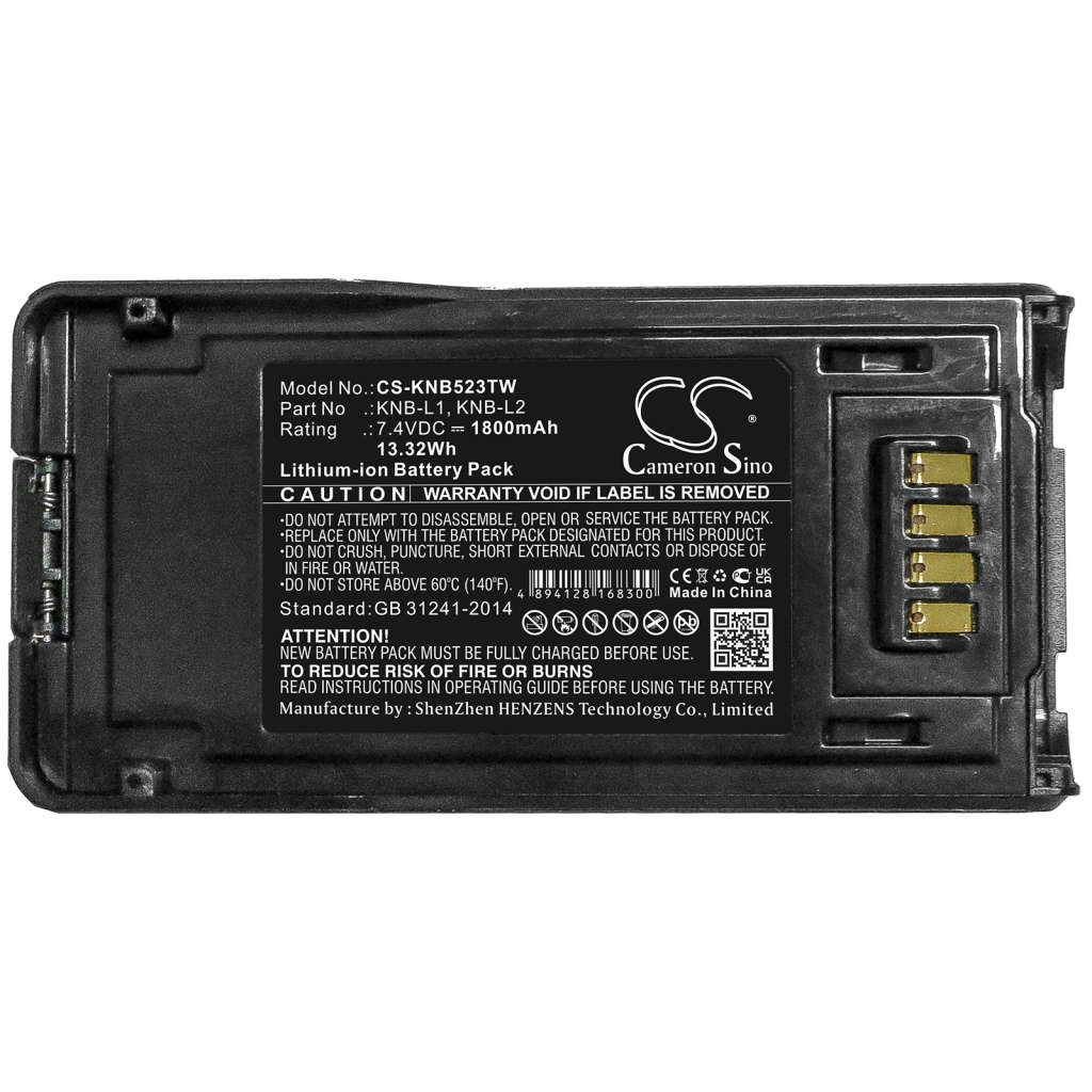 Batterie radio bidirectionnelle Kenwood CS-KNB523TW