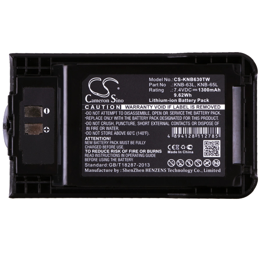 Batterie radio bidirectionnelle Kenwood CS-KNB630TW