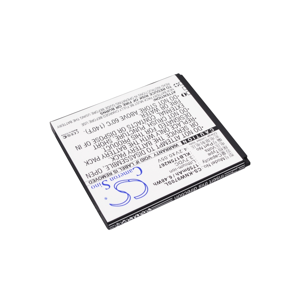 Compatible battery replacement for KONKA KLB175N267