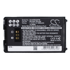 Remplacement de batterie compatible pour Kenwood  PB-43N, PB-43H, PB-43, KNB-43