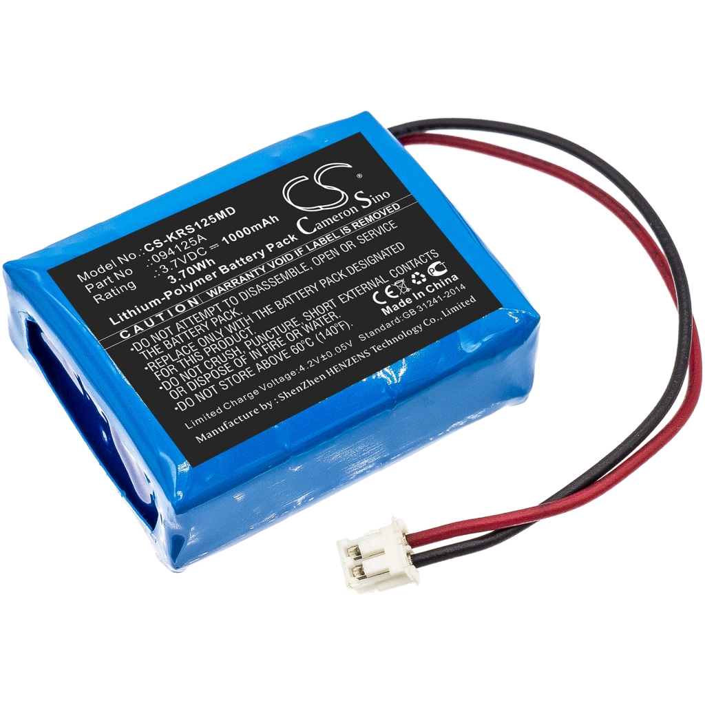 Compatible battery replacement for Karl storz 094125A