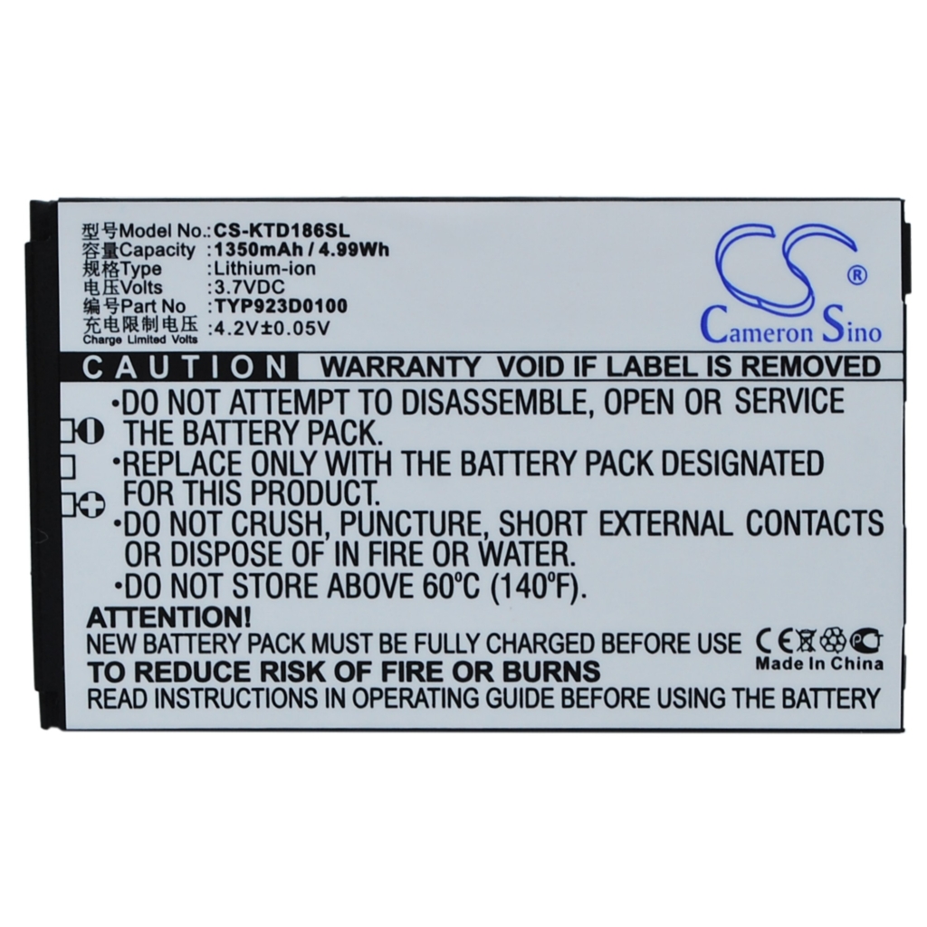 Batteries Remplace TYP923D0100