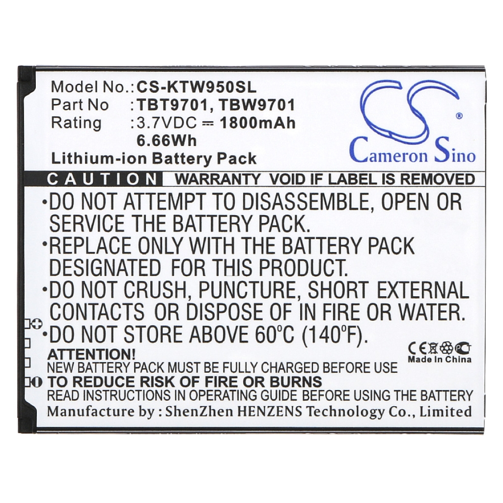 Battery Replaces TBW9701