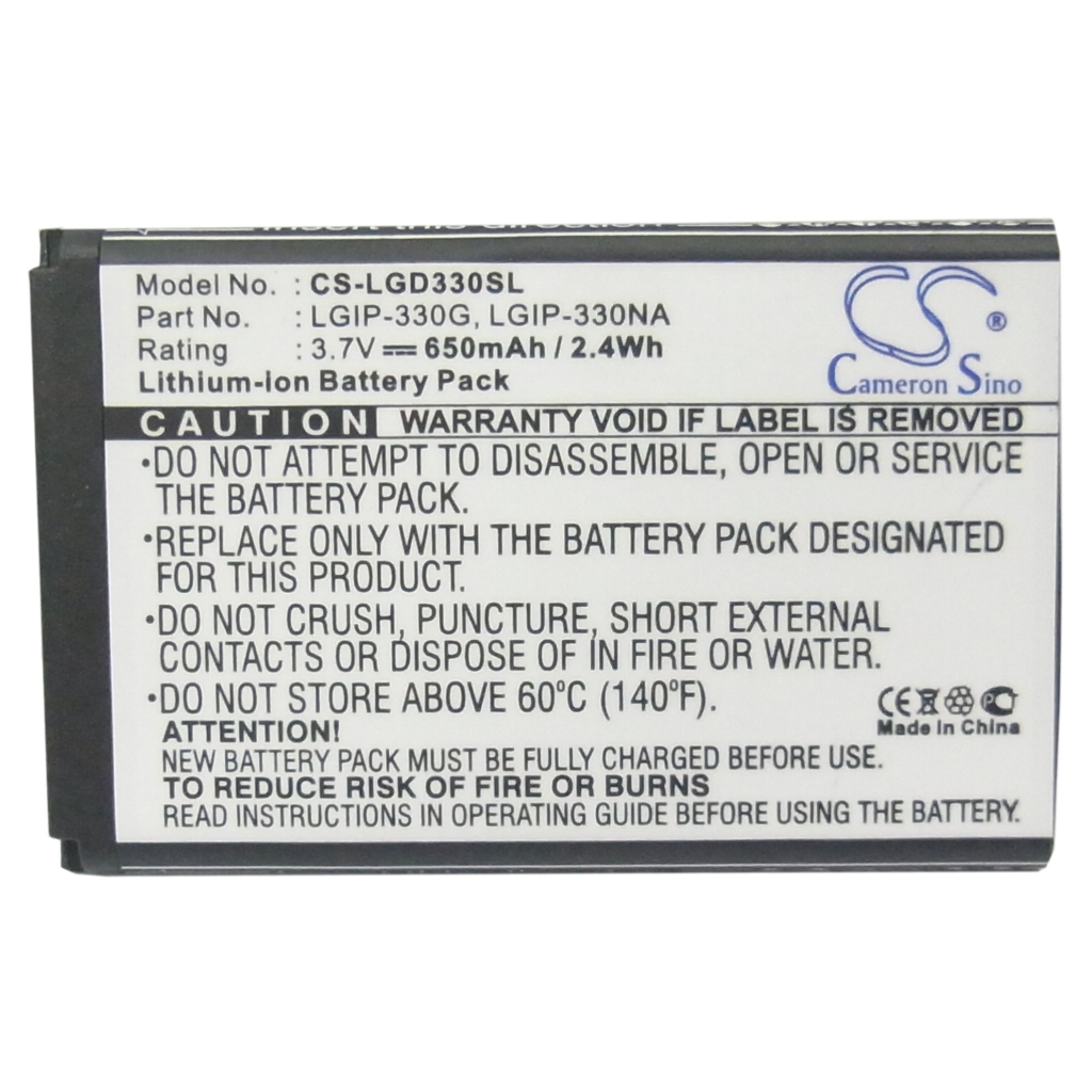 Mobile Phone Battery LG CS-LGD330SL