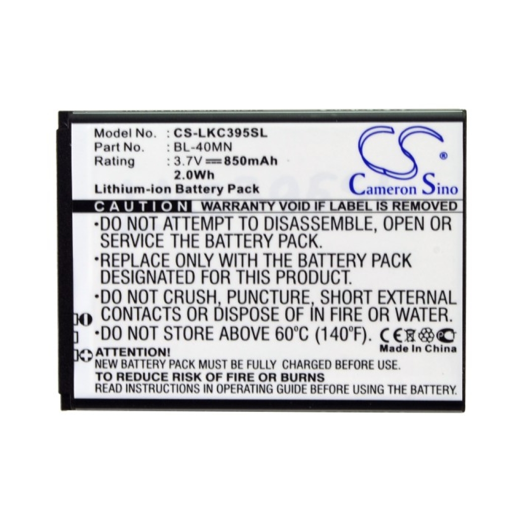 Battery Replaces BL-40MN