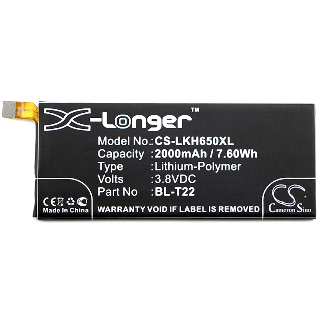 Batterie de téléphone portable LG H650AR (CS-LKH650XL)