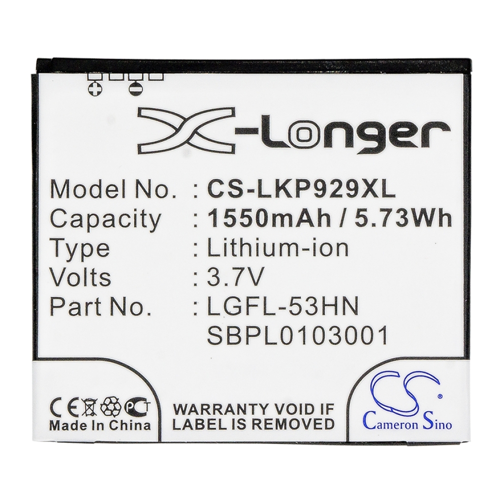 Mobile Phone Battery LG CS-LKP929XL