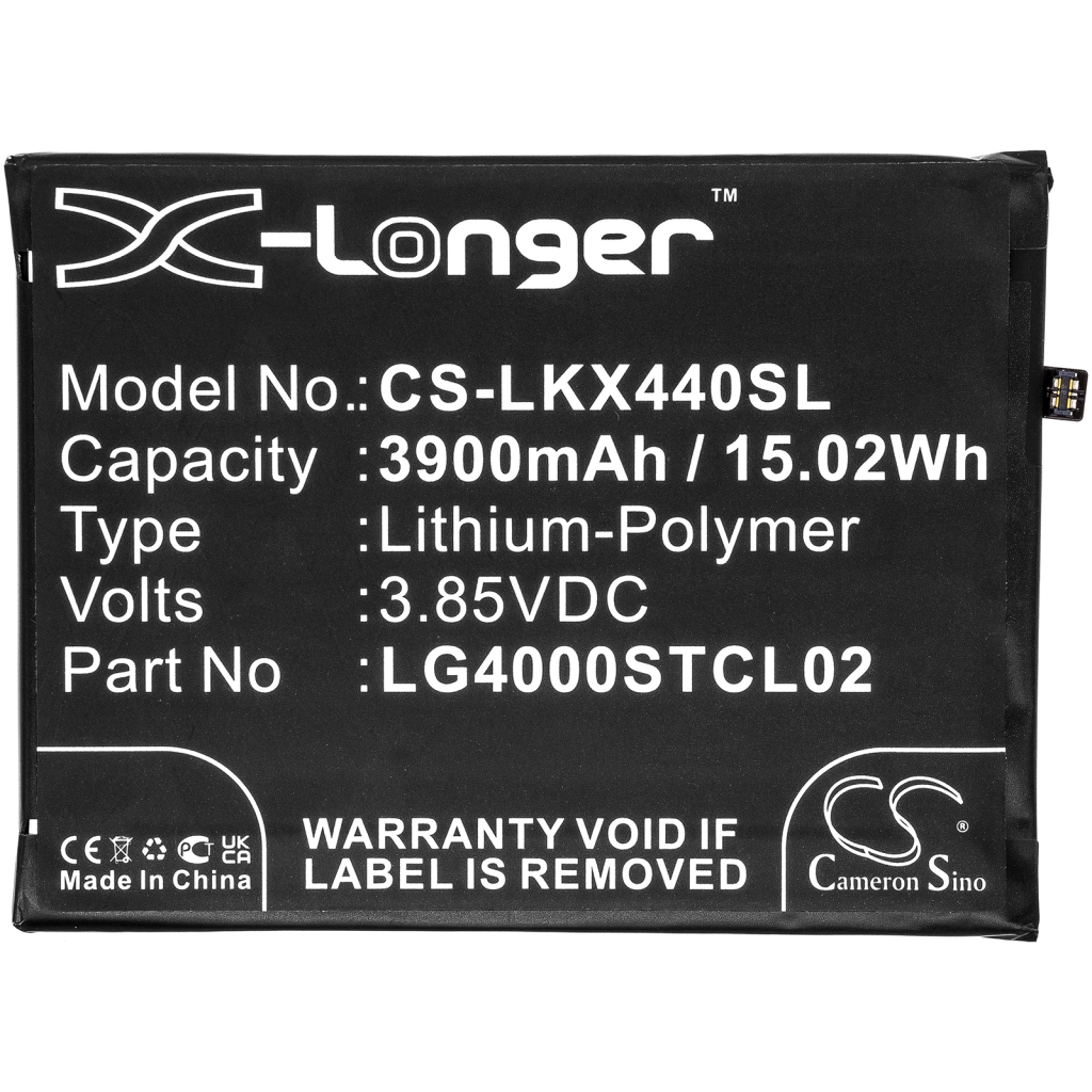 Compatible battery replacement for LG LG4000STCL02