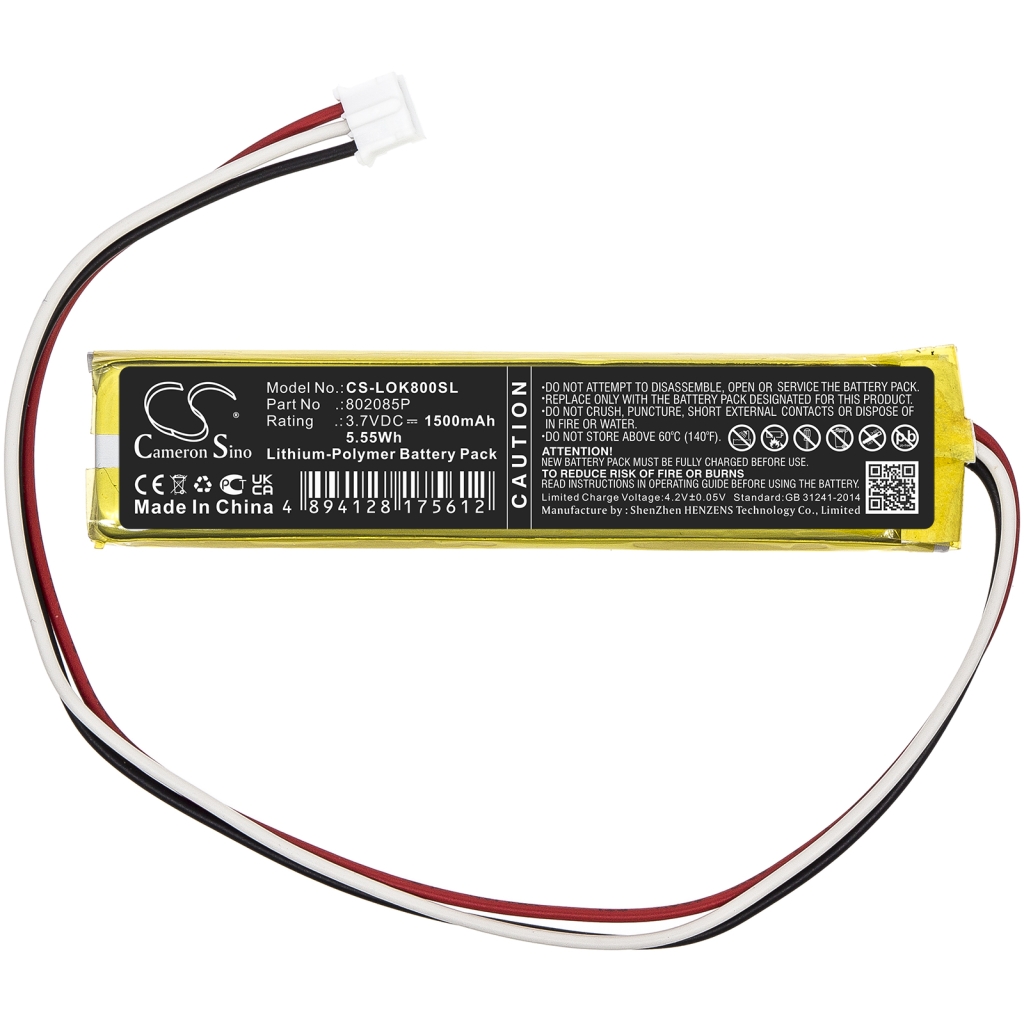 Compatible battery replacement for Logitech 802085P