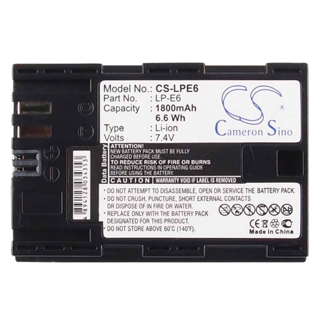 Batteries Remplace LP-E6N