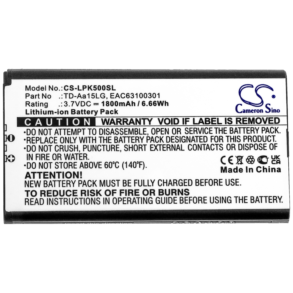 Battery Replaces EAC63100301