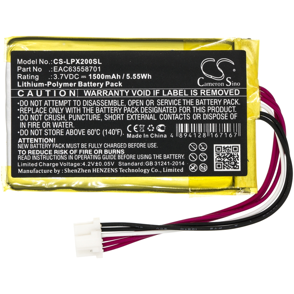 Compatible battery replacement for LG EAC63558701