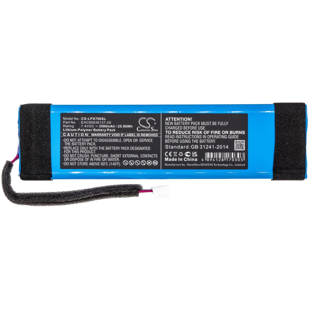 Batterie de haut-parleur Lg CS-LPX700SL