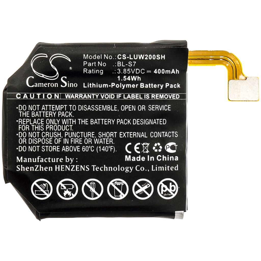 Smartwatch Battery Lg CS-LUW200SH