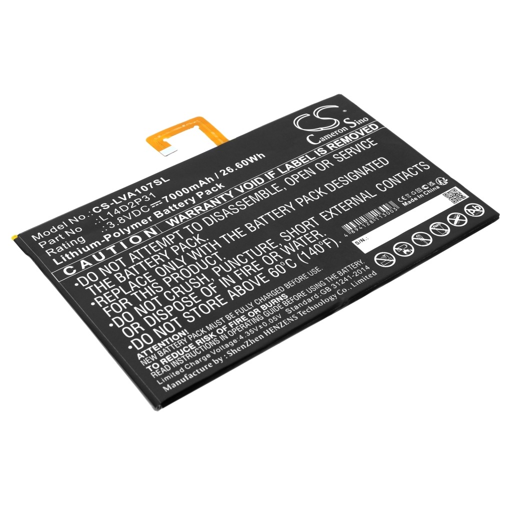 Tablette Batterie Lenovo CS-LVA107SL