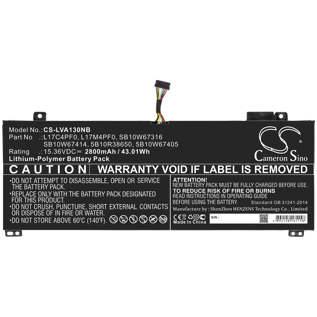 Batterie pour ordinateur portable Lenovo CS-LVA130NB